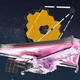 An artist's illustration of the Webb telescope in space.